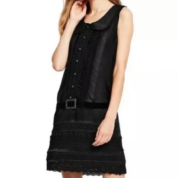Anna Sui for Target 20th Anniversary Collection Black Lace Mini Dress EUC Size S - Picture 1 of 7